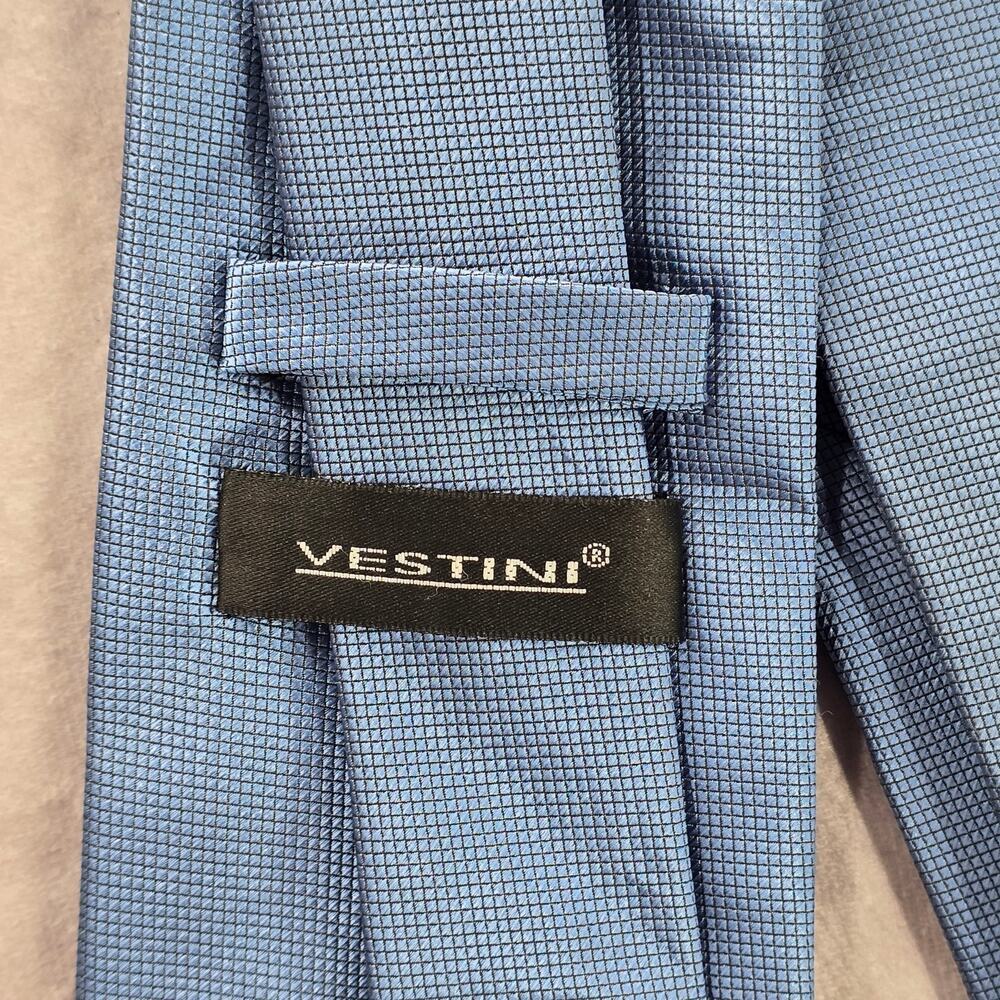 Vistini Blue Solid Box Checkered Pattern Executiv… - image 4